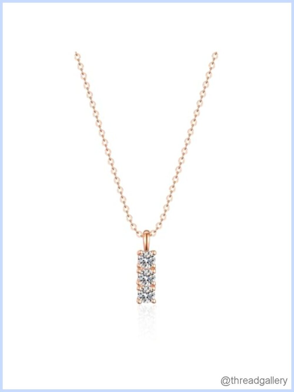 14K Gold 1ct VVS1 D-Color Diamond Square Pendant Necklace Tower Cut 17.72"